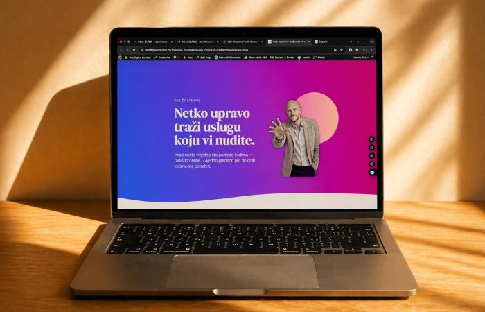 primjer landing stranice kao vizual za blog